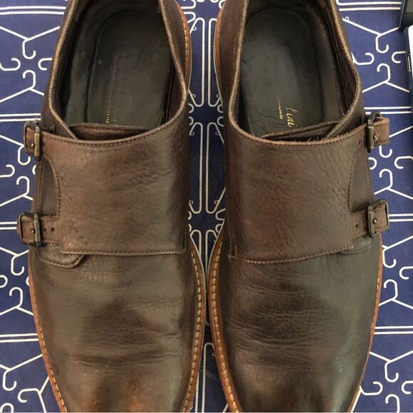 Rolando Sturlini Double Monk Strap leather shoes Mens 43 made Italy - Picture 11 of 16